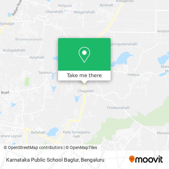 Karnataka Public School Baglur map