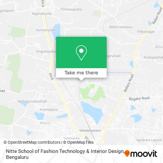 Nitte School of Fashion Technology & Interior Design map