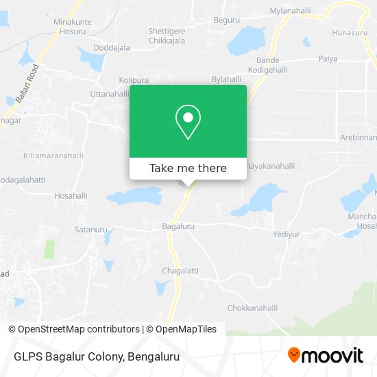 GLPS Bagalur Colony map