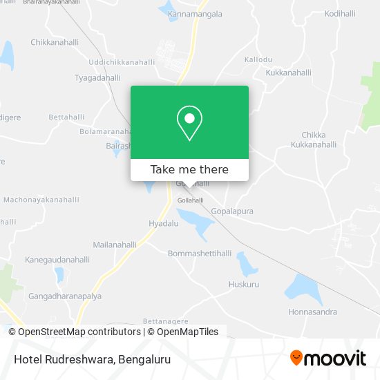 Hotel Rudreshwara map