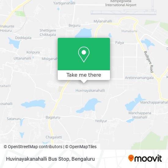 Huvinayakanahalli Bus Stop map