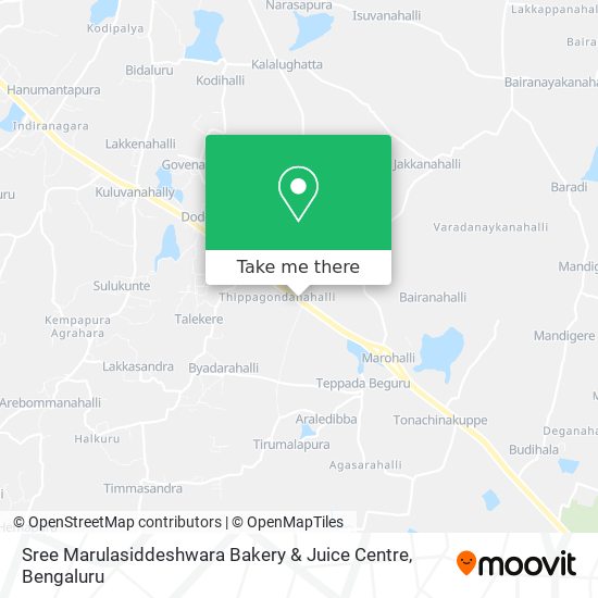 Sree Marulasiddeshwara Bakery & Juice Centre map