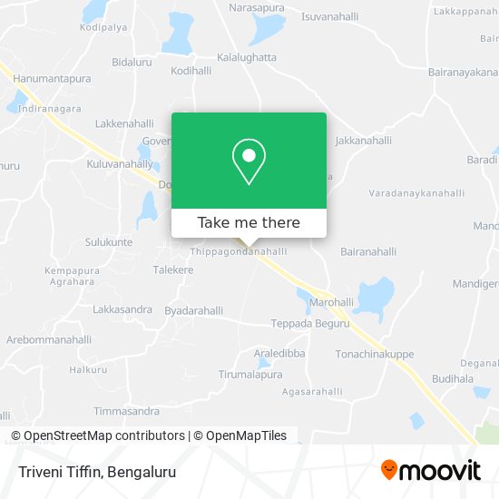 Triveni Tiffin map