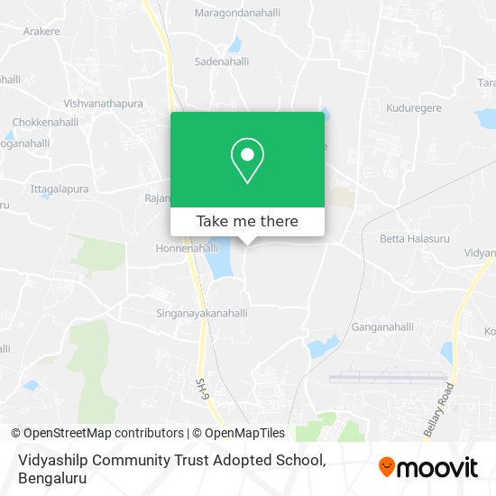 Vidyashilp Community Trust Adopted School map