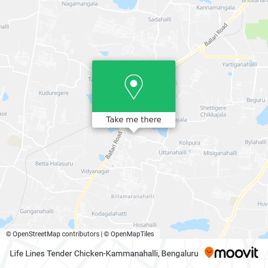 Life Lines Tender Chicken-Kammanahalli map