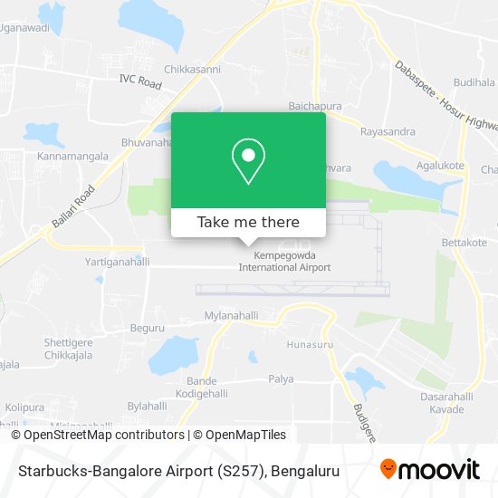 Starbucks-Bangalore Airport (S257) map