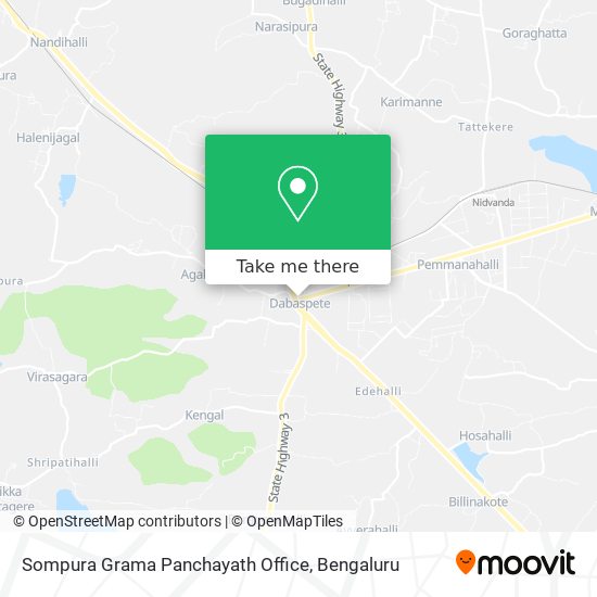 Sompura Grama Panchayath Office map