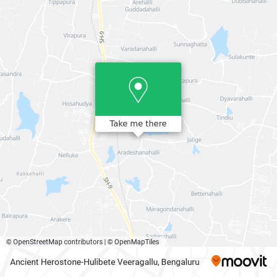 Ancient Herostone-Hulibete Veeragallu map