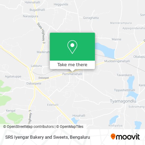 SRS Iyengar Bakery and Sweets map