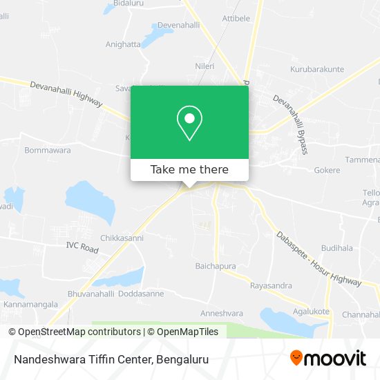 Nandeshwara Tiffin Center map