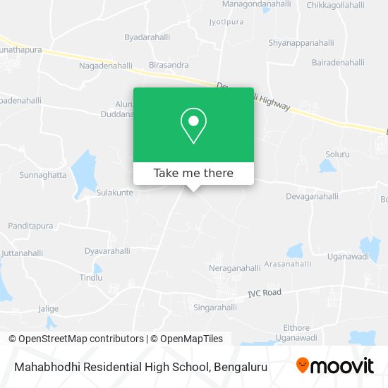 Mahabhodhi Residential High School map