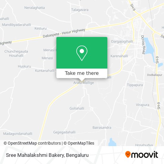 Sree Mahalakshmi Bakery map