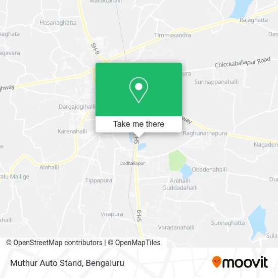 Muthur Auto Stand map