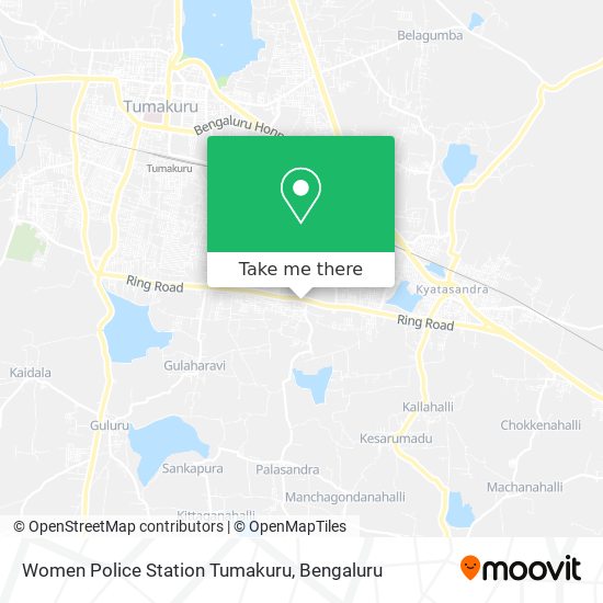 Women Police Station Tumakuru map