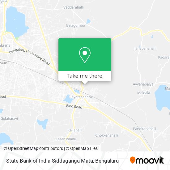 State Bank of India-Siddaganga Mata map