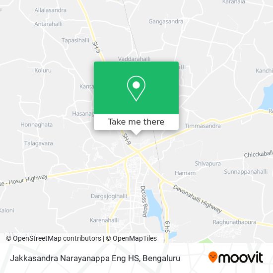 Jakkasandra Narayanappa Eng HS map