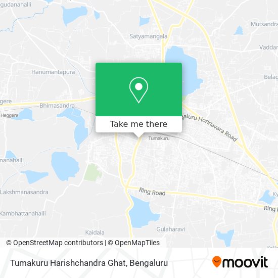 Tumakuru Harishchandra Ghat map
