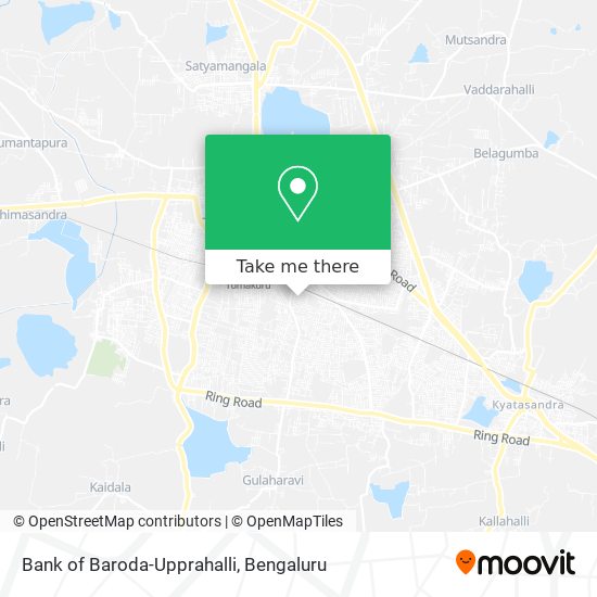 Bank of Baroda-Upprahalli map
