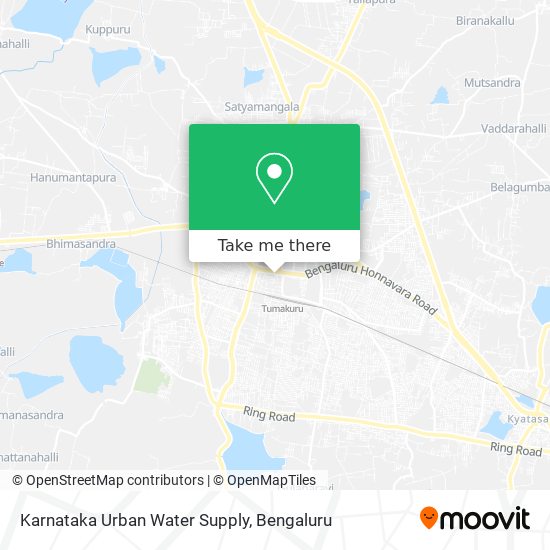Karnataka Urban Water Supply map