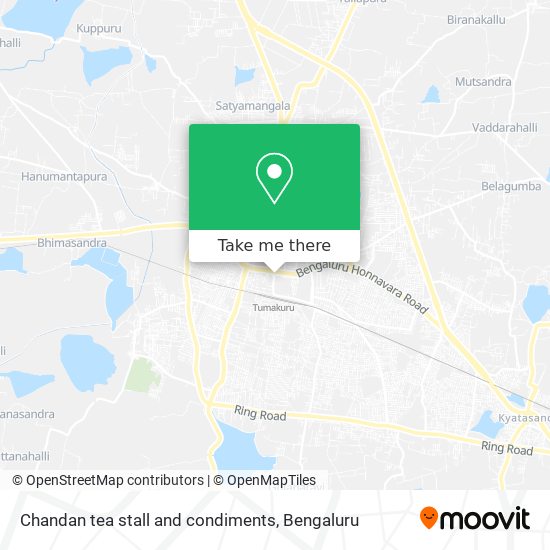 Chandan tea stall and condiments map