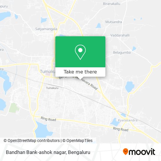 Bandhan Bank-ashok nagar map