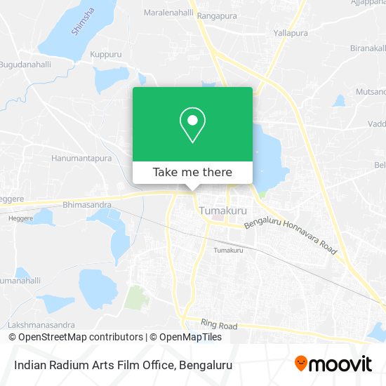 Indian Radium Arts Film Office map