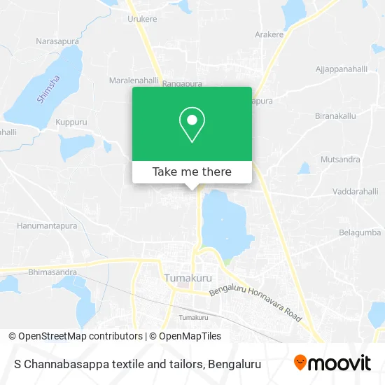 S Channabasappa textile and tailors map