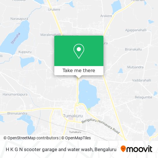 H K G N scooter garage and water wash map