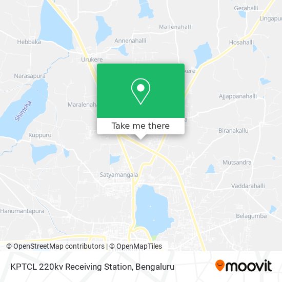 KPTCL 220kv Receiving Station map