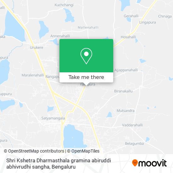 Shri Kshetra Dharmasthala gramina abiruddi abhivrudhi sangha map