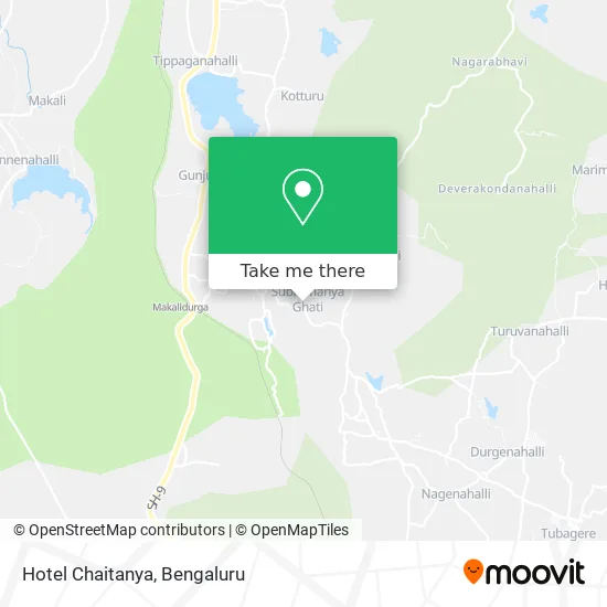 Hotel Chaitanya map