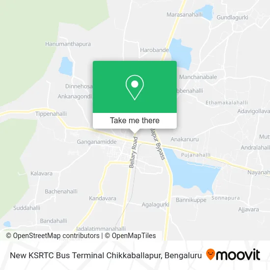 New KSRTC Bus Terminal Chikkaballapur map