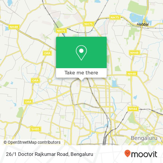 26/1 Doctor Rajkumar Road map