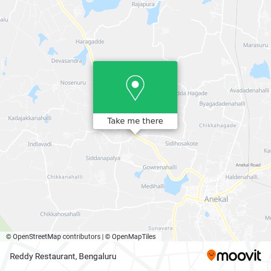 Reddy Restaurant map