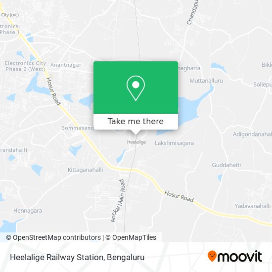 Heelalige Railway Station map