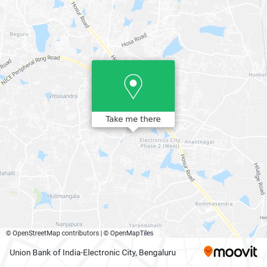 Union Bank of India-Electronic City map