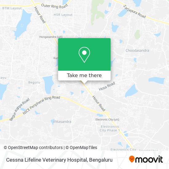 Cessna Lifeline Veterinary Hospital map
