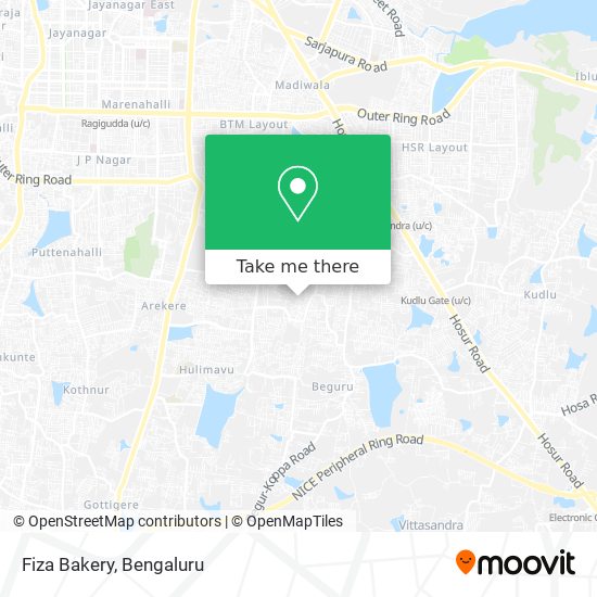 Fiza Bakery map