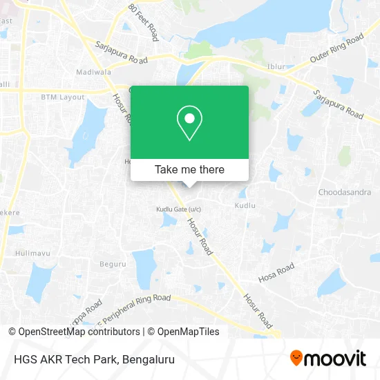 HGS Akr Tech Park map