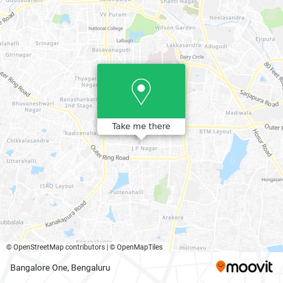 Bangalore One map