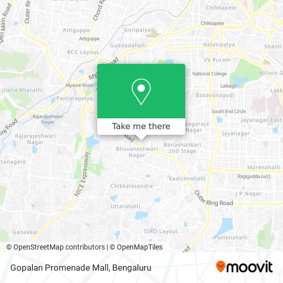 Gopalan Promenade Mall map