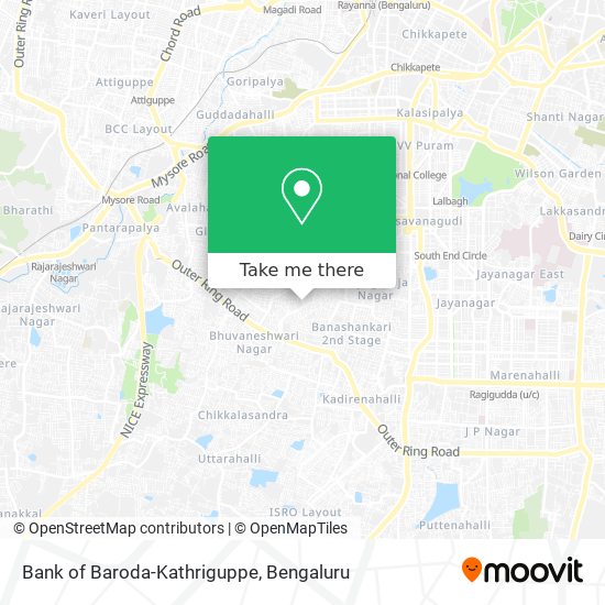 Bank of Baroda-Kathriguppe map