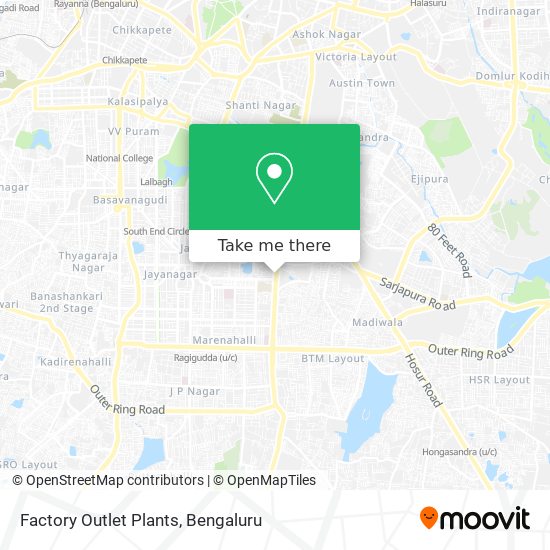 Factory Outlet Plants map