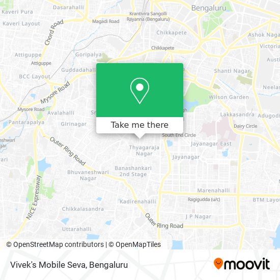 Vivek's Mobile Seva map