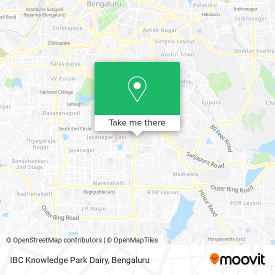 IBC Knowledge Park Dairy map