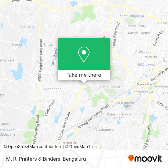 M. R. Printers & Binders map