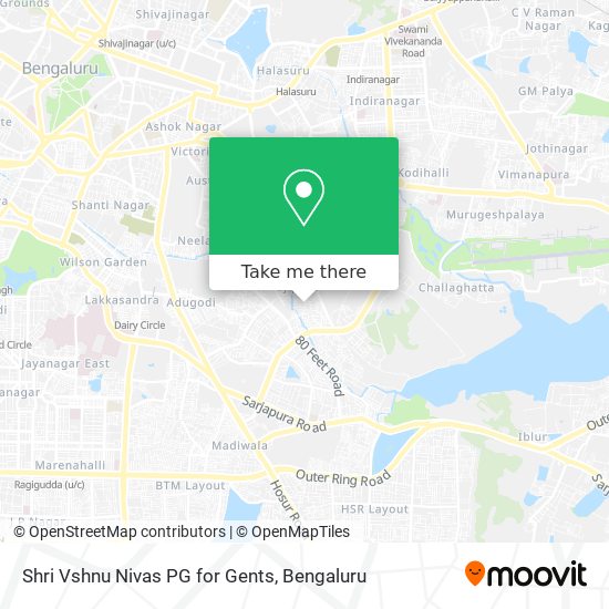 Shri Vshnu Nivas PG for Gents map