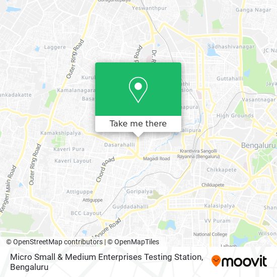 Micro Small & Medium Enterprises Testing Station map