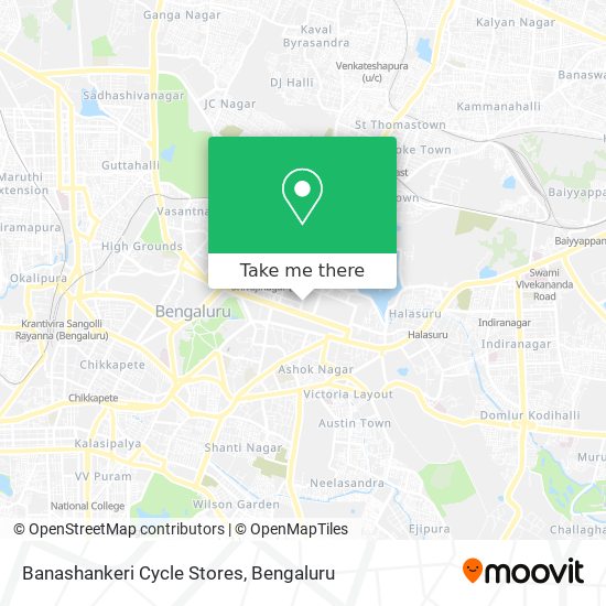Banashankeri Cycle Stores map