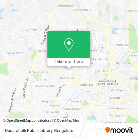 Dasarahalli Public Library map